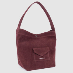Lancaster Suedine KBA Mini Bucket Bag 518-060 Bordeaux