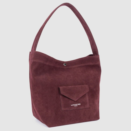 Lancaster Suedine KBA Mini Bucket Bag 518-060 Bordeaux