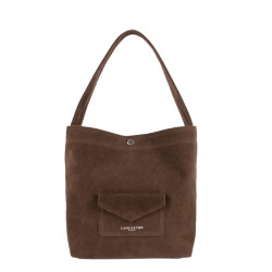 Lancaster Suede KBA Mini Bucket Bag 518-060 Brown