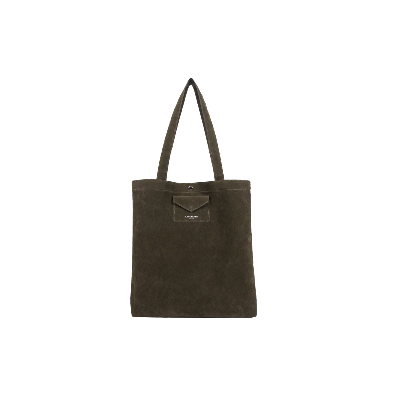 Lancaster Suede KBA Tote Bag 518-061 Dark Khaki