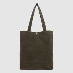 Lancaster Suede KBA Tote Bag 518-061 Dark Khaki