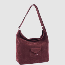 Lancaster Suedine KBA Bucket Bag 518-062 Bordeaux