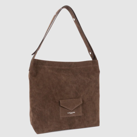 Lancaster Suedine KBA Bucket Bag 518-062 Brown