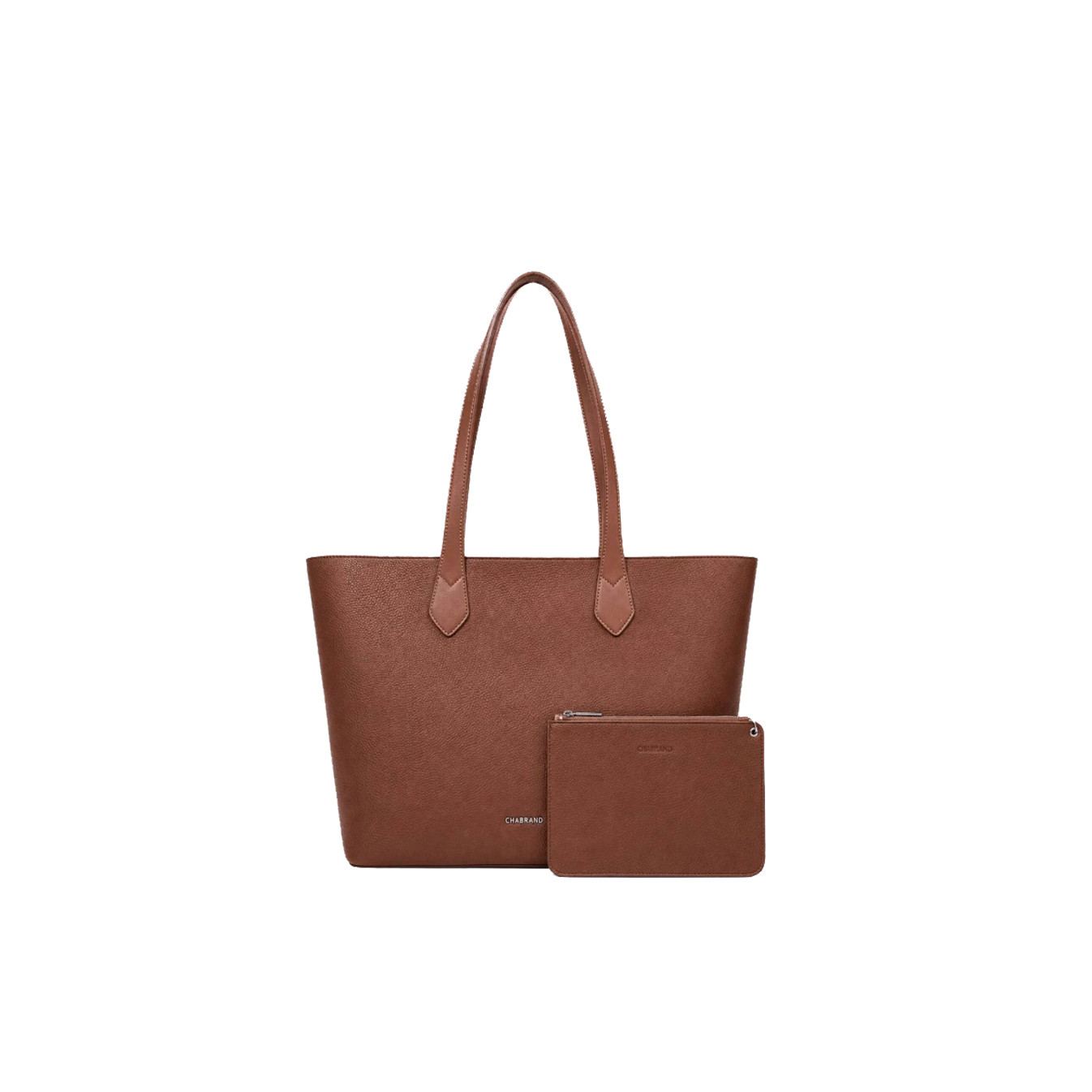 Chabrand By Chabrand Sac Shopping & Sa Pochette Amovible Marron