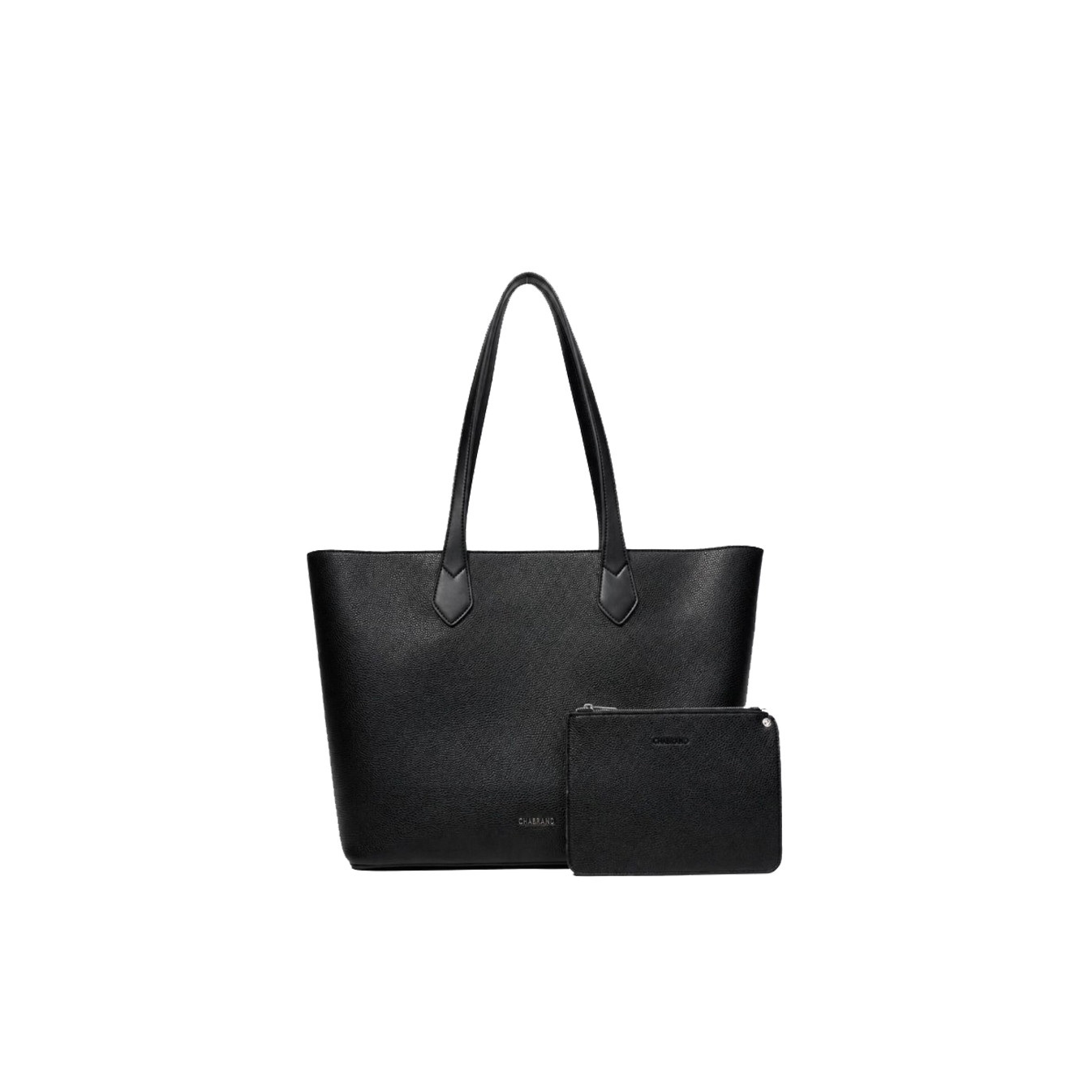 Chabrand By Chabrand Louise Shopping Bag & Detachable Pouch Black
