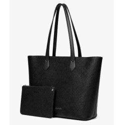 Chabrand By Chabrand Louise Shopping Bag & Detachable Pouch Black