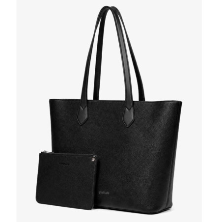 Chabrand By Chabrand Louise Shopping Bag & Detachable Pouch Black