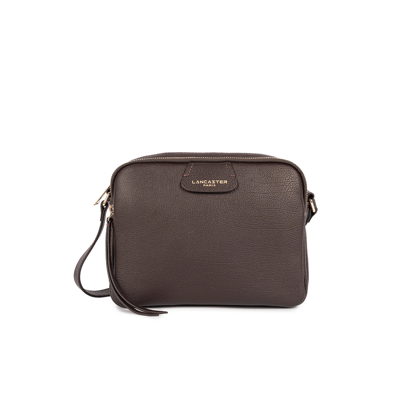 Lancaster Dune M Double Pouch Bag 529-71 Dark Brown