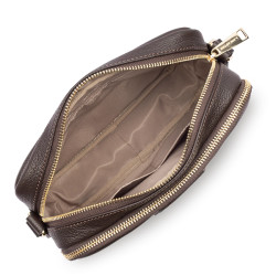 Lancaster Dune M Double Pouch Bag 529-71 Dark Brown