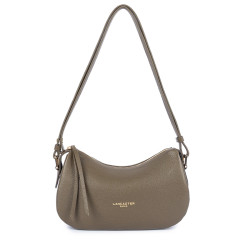 Lancaster Dune Small Drawstring Bag in Grained Calfskin 529-94 Khaki
