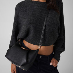 Guess Amorette Crossbody Bag with Removable Strap Black
