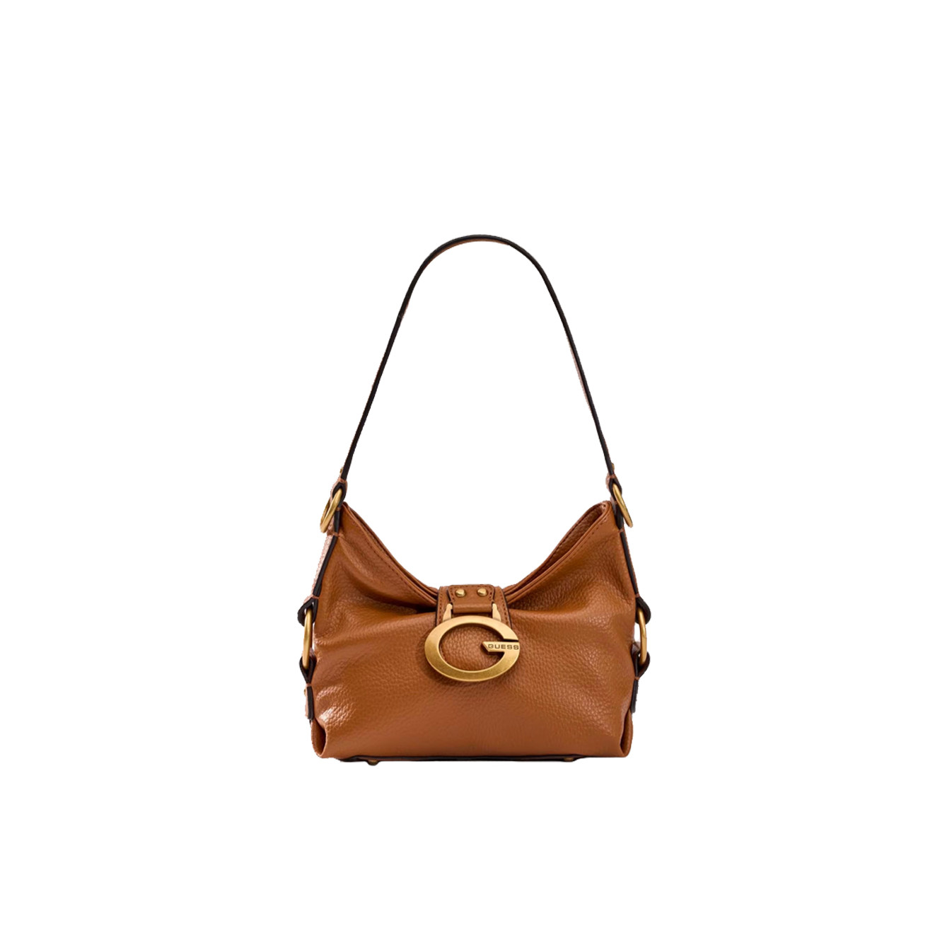 Guess Camden Petit Sac Porté Epaule Similicuir Cognac
