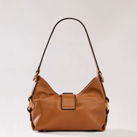 Guess Camden Small Shoulder Bag Faux Leather Cognac