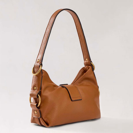Guess Camden Small Shoulder Bag Faux Leather Cognac