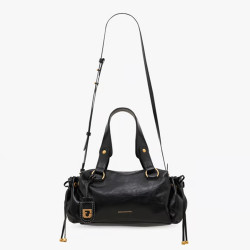 Gérard Darel Grace Handbag in Leather with Metallic Details Black