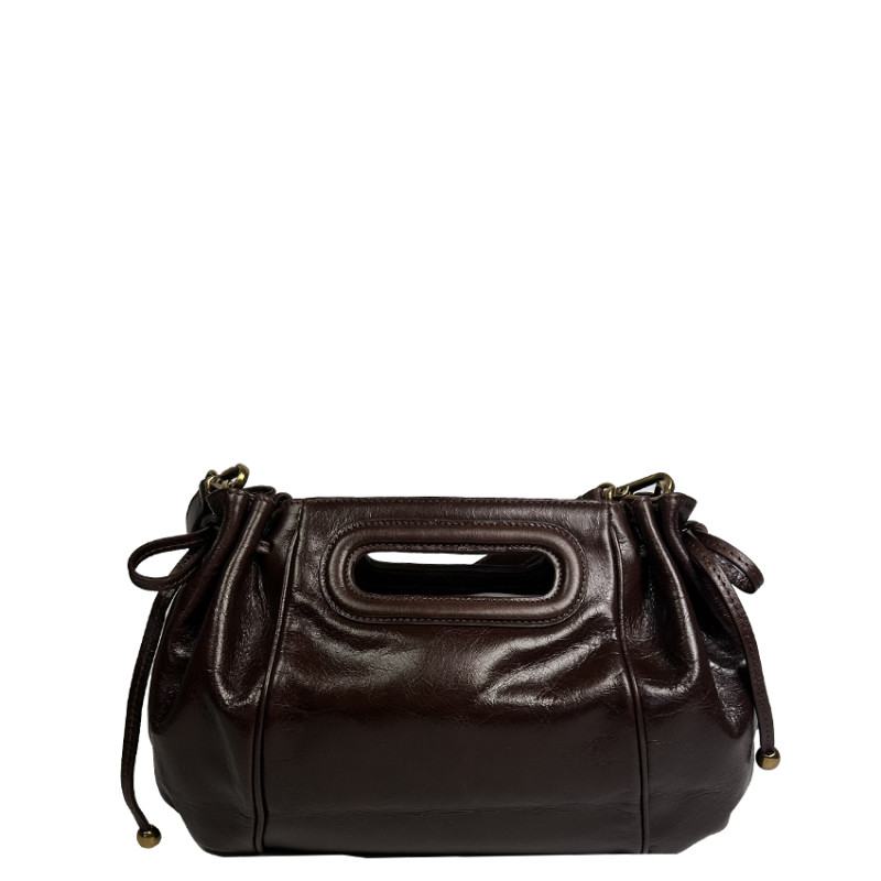 Gérard Darel Le Mini Dany Premium Sac Porté Travers En Cuir Marron