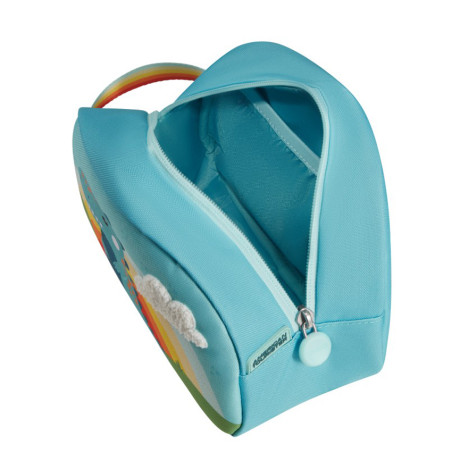 American Tourister Wondertrips Petite Trousse De Toilette Pour Enfants Dino ouvert