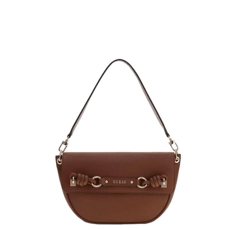 Guess Camélia Shoulder Bag Cognac Faux Leather