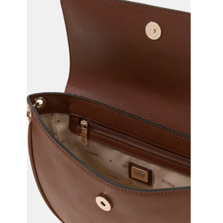 Guess Camélia Shoulder Bag Cognac Faux Leather
