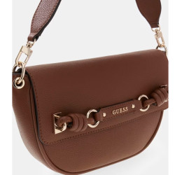 Guess Camélia Shoulder Bag Cognac Faux Leather