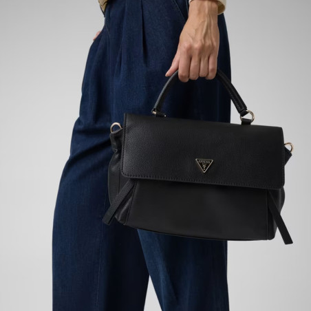 Guess Devon Handbag Faux Leather Black
