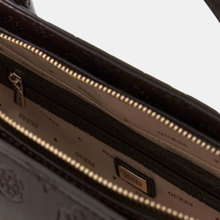 Guess Diana Handbag with CYO Logos Brown
