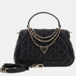 Guess Giully II Small Quilted Black Handbag