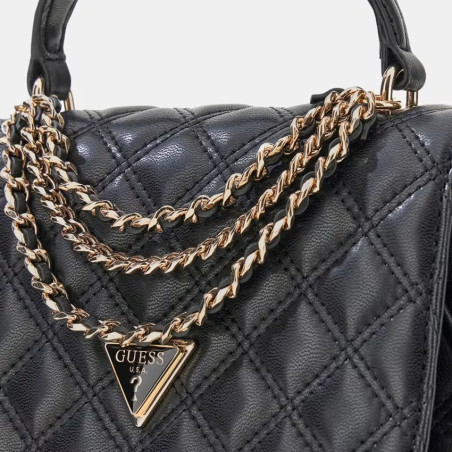 Guess Giully II Small Quilted Black Handbag