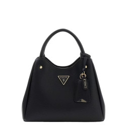 Guess Meridian II Black Shoulder Bag Faux Leather Clo Coal Logo