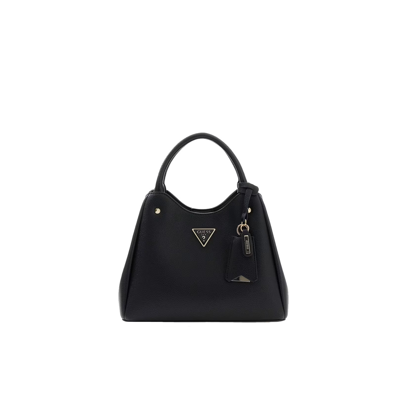 Guess Meridian II Black Shoulder Bag Faux Leather Clo Coal Logo