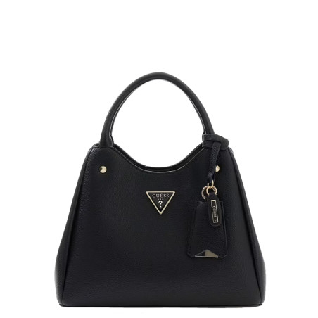 Guess Meridian II Black Shoulder Bag Faux Leather Clo Coal Logo