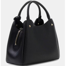 Guess Meridian II Black Shoulder Bag Faux Leather Clo Coal Logo
