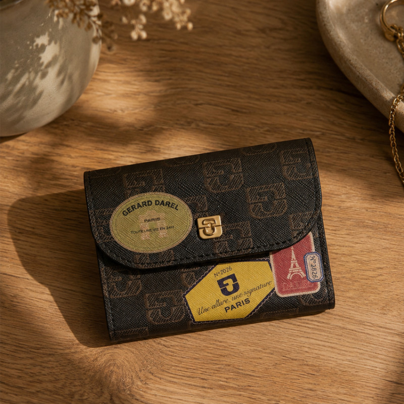 Gérard Darel Wallet Small Wallet in Coated Canvas with Multicolor D...