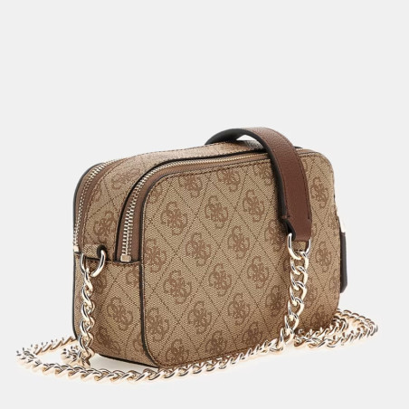 Guess Noelle II Sac Porté Travers Effet Cuir 2 Compartiments Latte Lgw  dos