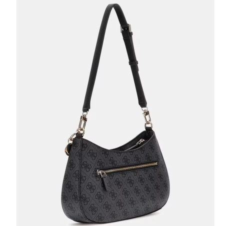 Guess Noelle II Sac Porté Epaule Effet Cuir Clo Black dos