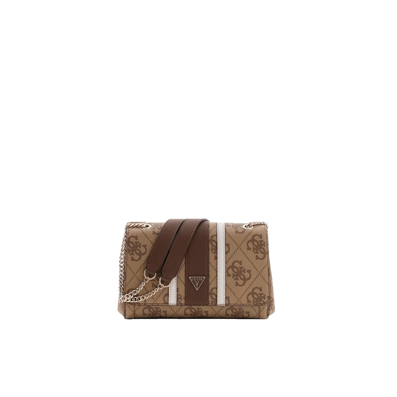 Guess Noelle II Shoulder Bag in Chain Faux Leather with Details Lgw...