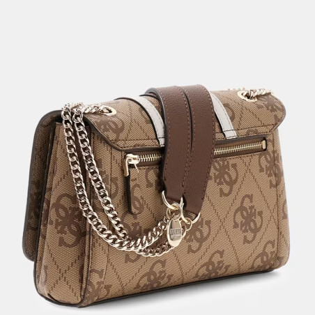 Guess Noelle II Shoulder Bag in Chain Faux Leather with Details Lgw...