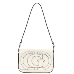 Guess Ruby Crossbody Bag in Faux Leather Off White