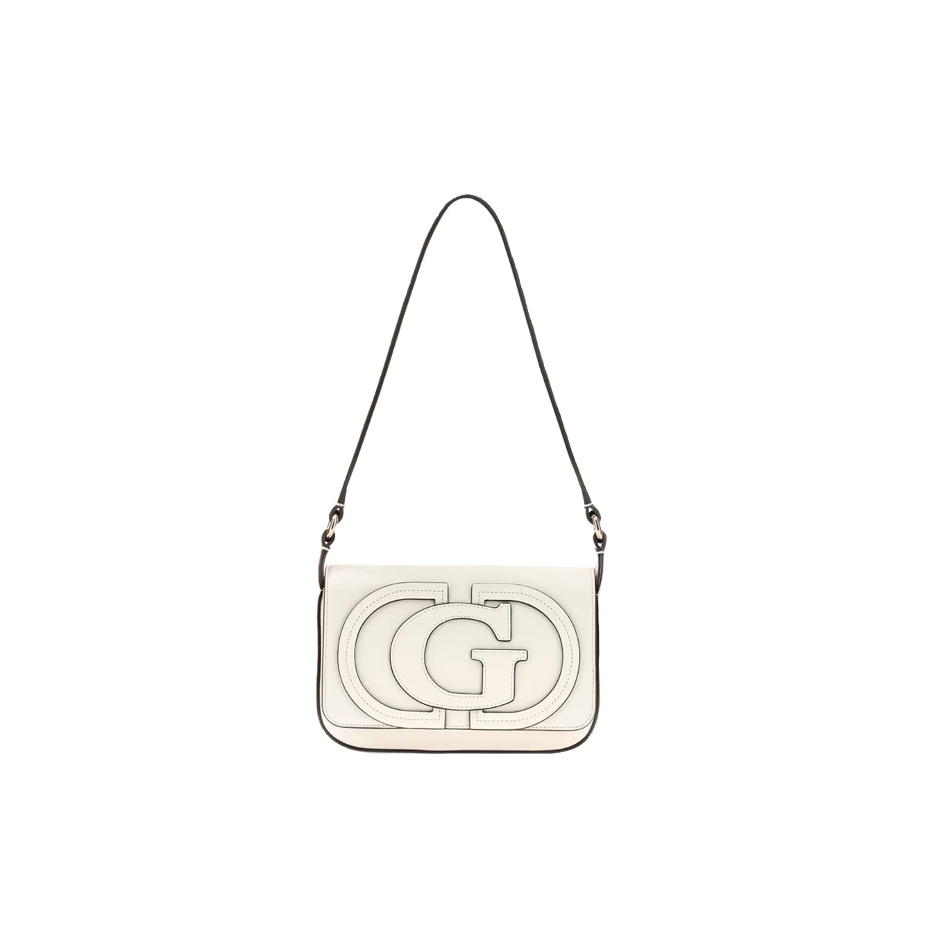 Guess Ruby Sac Porté Travers En Simili Cuir Off White
