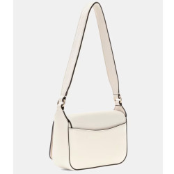 Guess Ruby Crossbody Bag in Faux Leather Off White