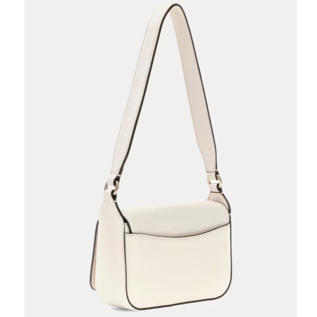 Guess Ruby Crossbody Bag in Faux Leather Off White