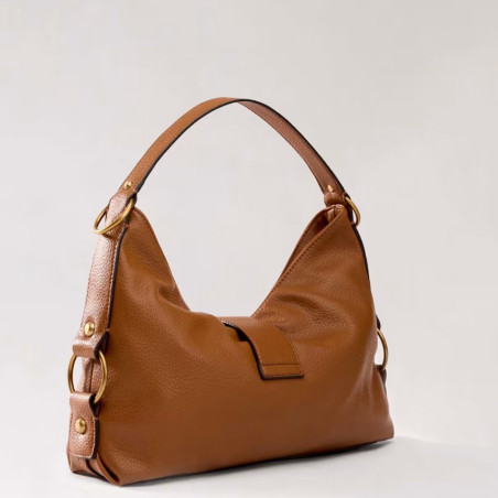 Guess Camden Medium Shoulder Bag Cognac Faux Leather
