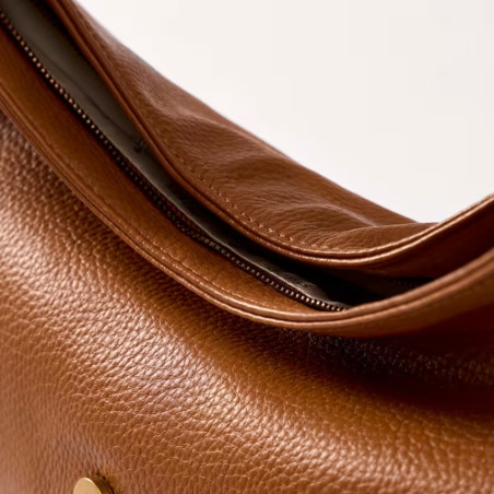 Guess Camden Medium Shoulder Bag Cognac Faux Leather
