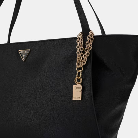 Guess Devon Shopping Bag PU Leather Black