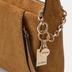 Guess Devon Crossbody Bag Soft Cognac Material