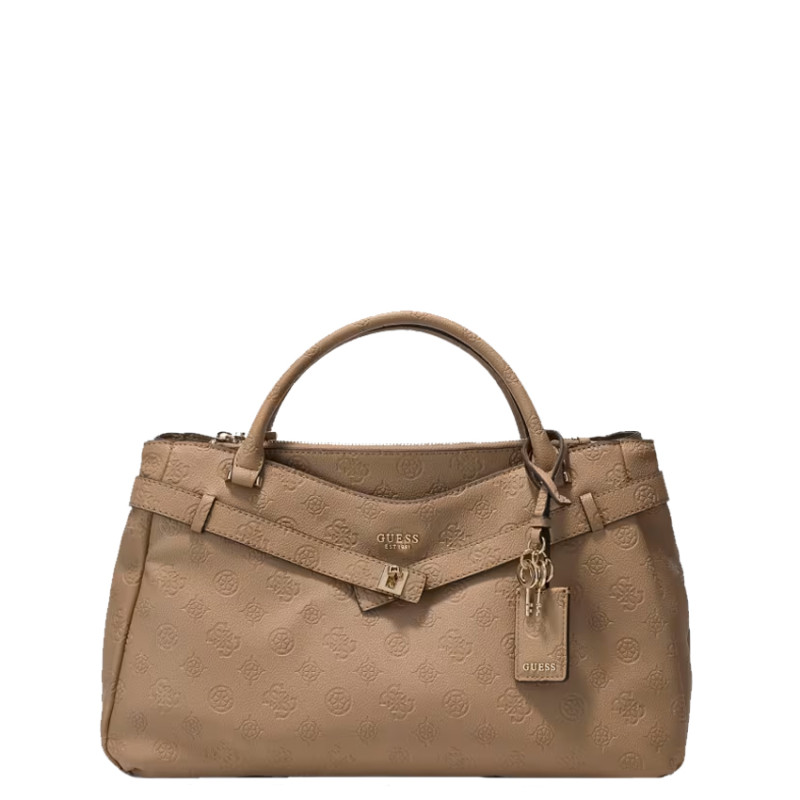 Guess Ella Logo Handbag Logo 4g Bio Beige