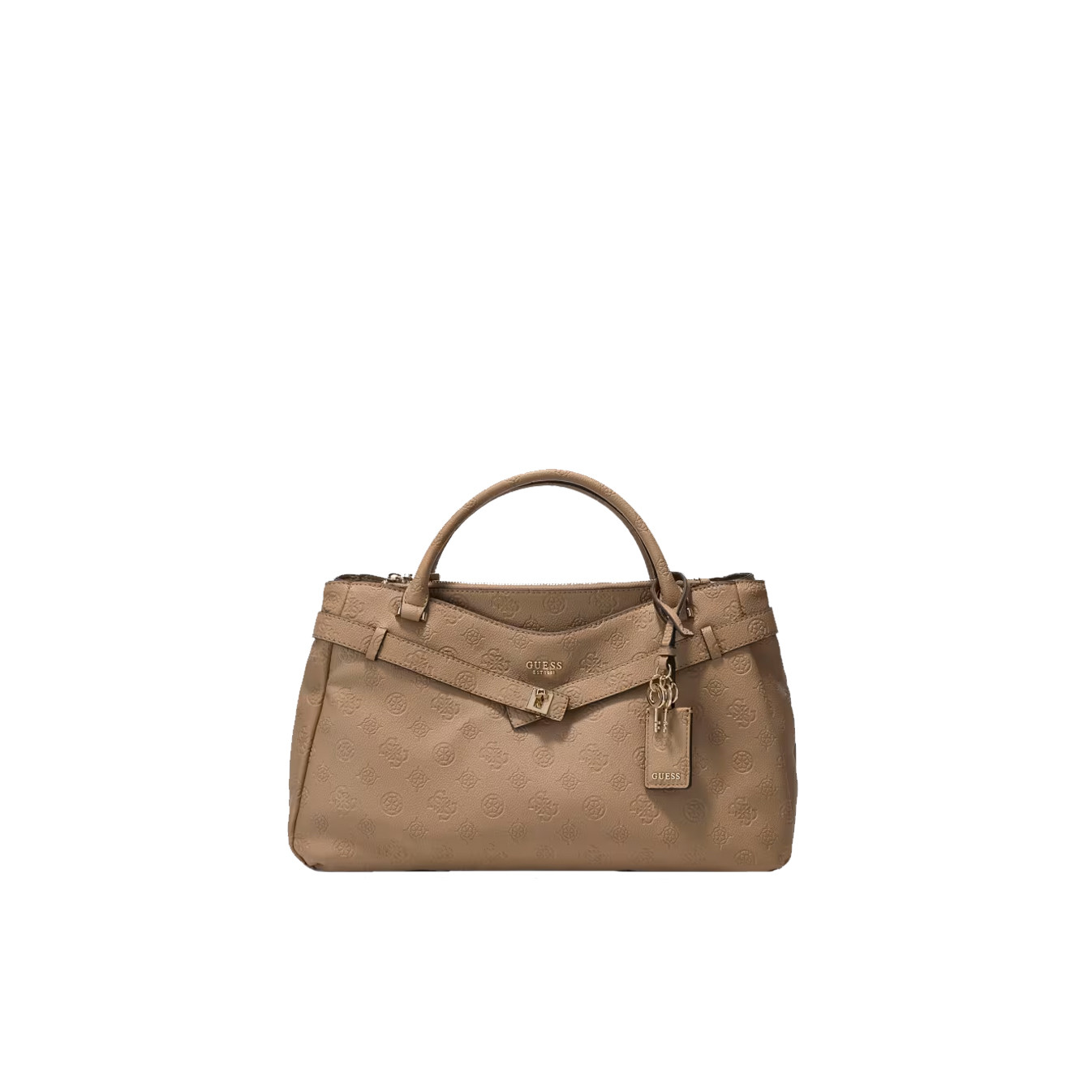 Guess Ella Logo Handbag Logo 4g Bio Beige