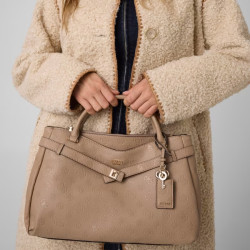 Guess Ella Logo Handbag Logo 4g Bio Beige
