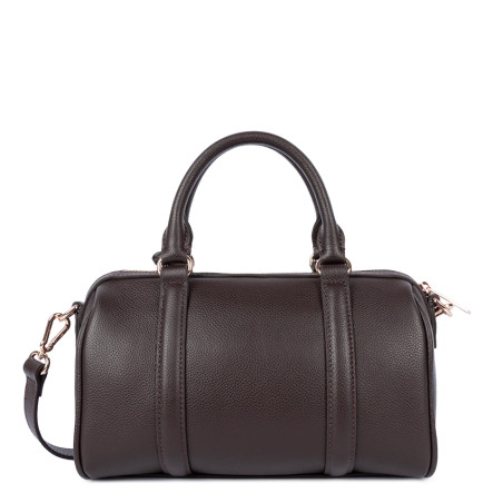 Lancaster Milano Ana Polochon Leather Bag 547-102 Dark Brown