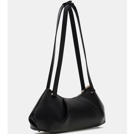 Guess Amorette Hobo Satchel Bag with Removable Strap Black